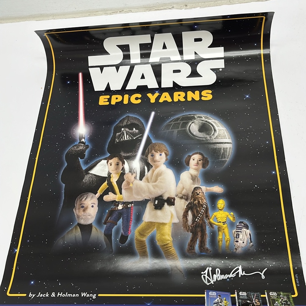 Star Wars Epic Yarns Poster (signed) 18 x 24 New